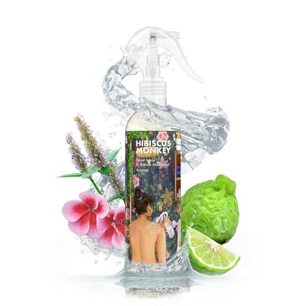 Hibiscus Monkey Velvet Spray Bergamot In-Shower Body Moisturizer|Ingredients Bergamot,Geranium,Pachouli,Coconut Milk|For All Skin Types|Hydrates&Plumps|Reduces Dryness&Kp Bumps|Non-Greasy|250 Ml